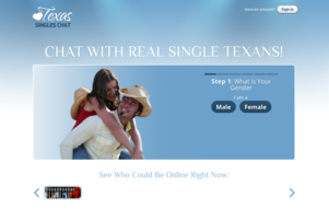 Texas Singles Chat Homepage Image